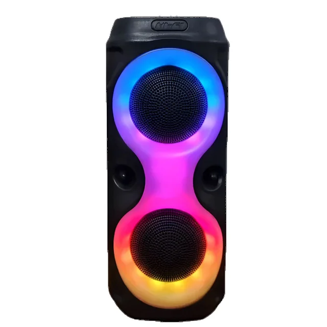 CAIXA DE SOM PORTÁTIL c / Luzes de LED - Bluetooth, FM, USB, TWS, 30W