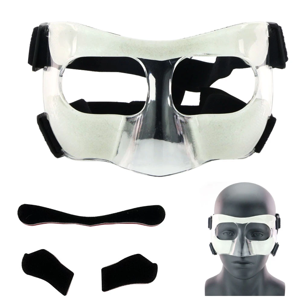 Basketball Nose Guard Face Guard Basketball Sports Outdoor Net Bag