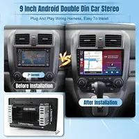 9 Inch Wireless Car Stereo Radio 2 Din IPS Touchscreen Car Video Player CarPlay Android Auto with Rear Camera GPS WIFI FM 2G+32G - Image 2