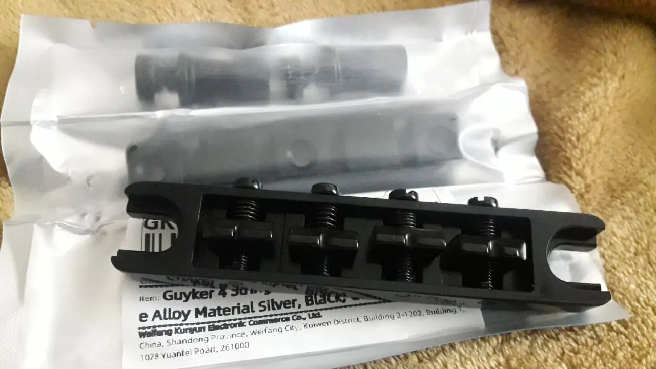 Guyker 4 String High Mass Bass Bridge with Vintage