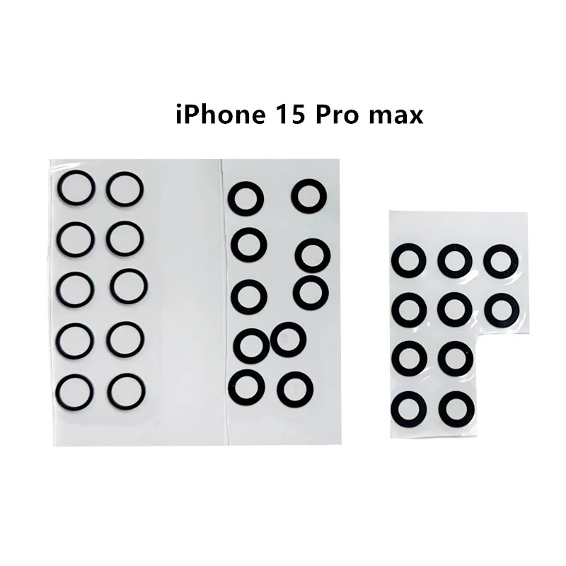 Sapphire Rear Camera Lens Glass Replacement Kit - 5 Piece Set for Pro/Main Camera Repair