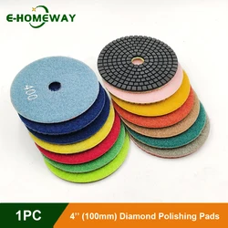 Flexible 4 Diamond Polishing Pad for Wet/Dry Stone & Concrete Polishing