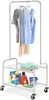 laundry butler with wire shelf. Commercial-grade for sturdy drying and storage. Compact and functional. 2