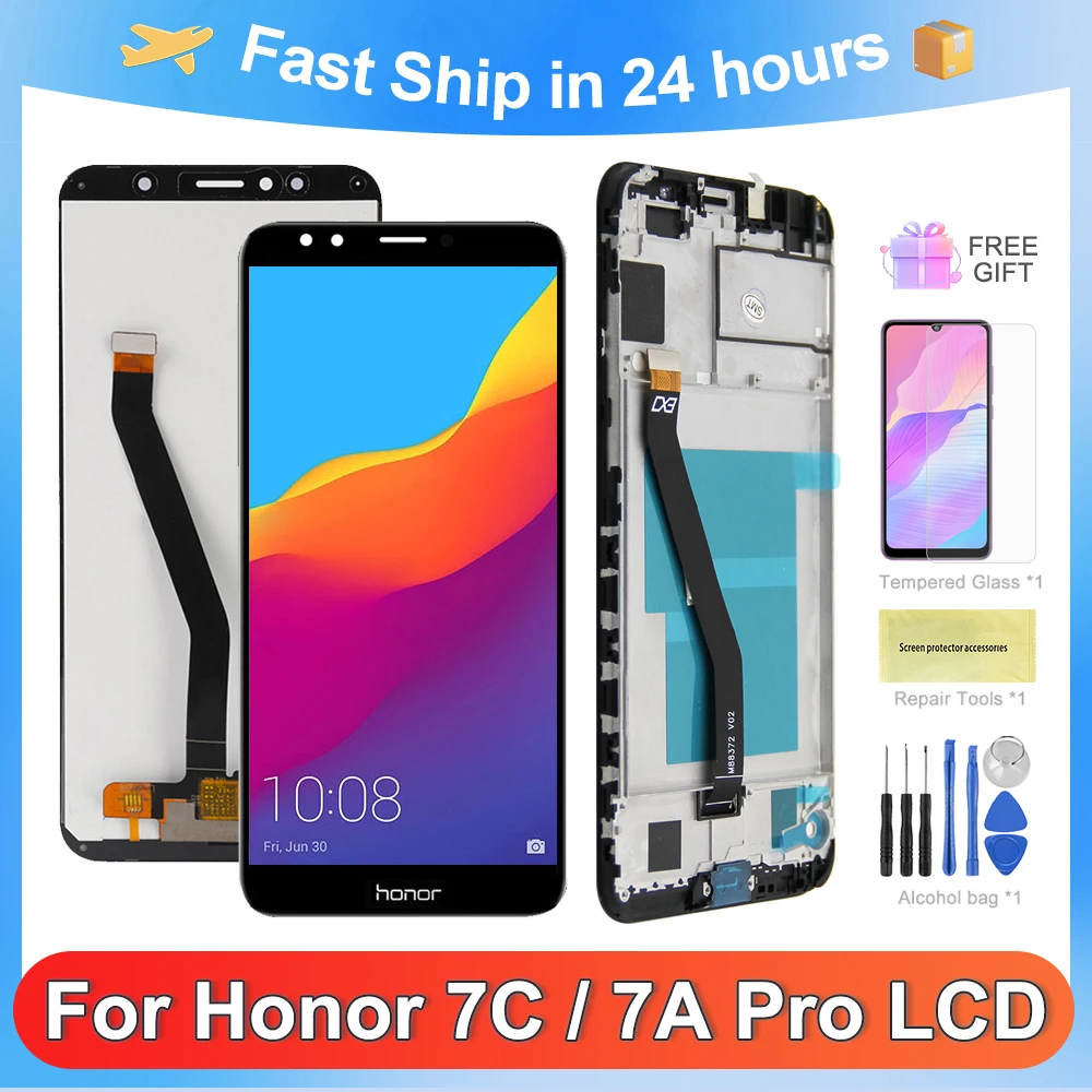 

5.99" Original LCD For Honor 7A Pro LCD Display Touch Screen Digitizer Assembly Replacement Part For Honor 7C LND-AL30 LND-AL40