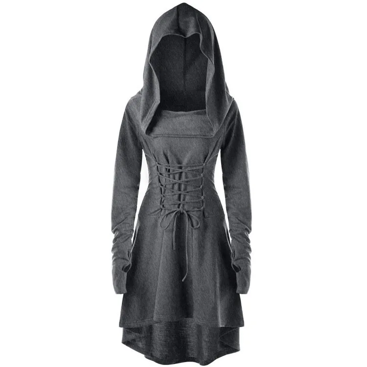 Vestido medieval Mujer Manga larga Maxi Robe Vintage Hada Elfo Vestido  Renacimiento Celta Vikingo Gótico Ropa Fantasía Vestido de baile