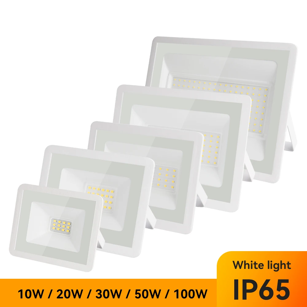 Outdoor Floodlights led flood light High Power Waterproof Courtyard Garden Square Light Villa Garage Door Head Swimming Pool Street Lights