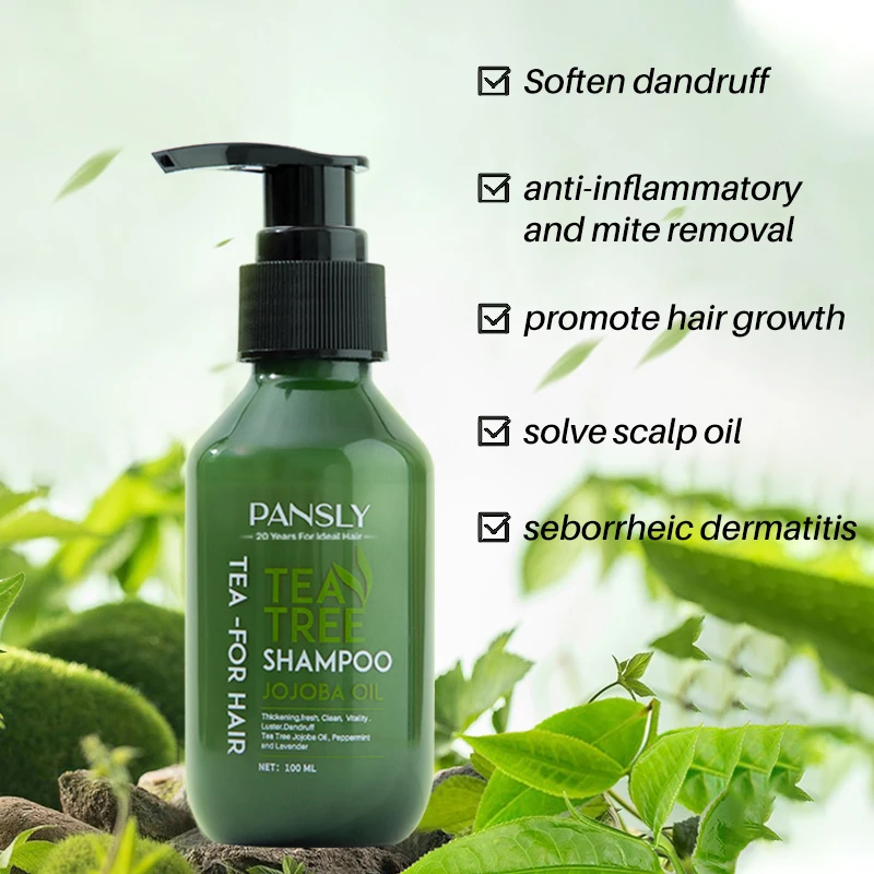 Natural Tea Tree Extract Shampoo Softens Dandruff  Anti-inflammatory Removes Mites  Reduces Oil Production Promotes Hair Growth czap102wt h13 clean compact hepa air purifier 12 hour timer 150 square feet removes allergens dust and pollutants promotes