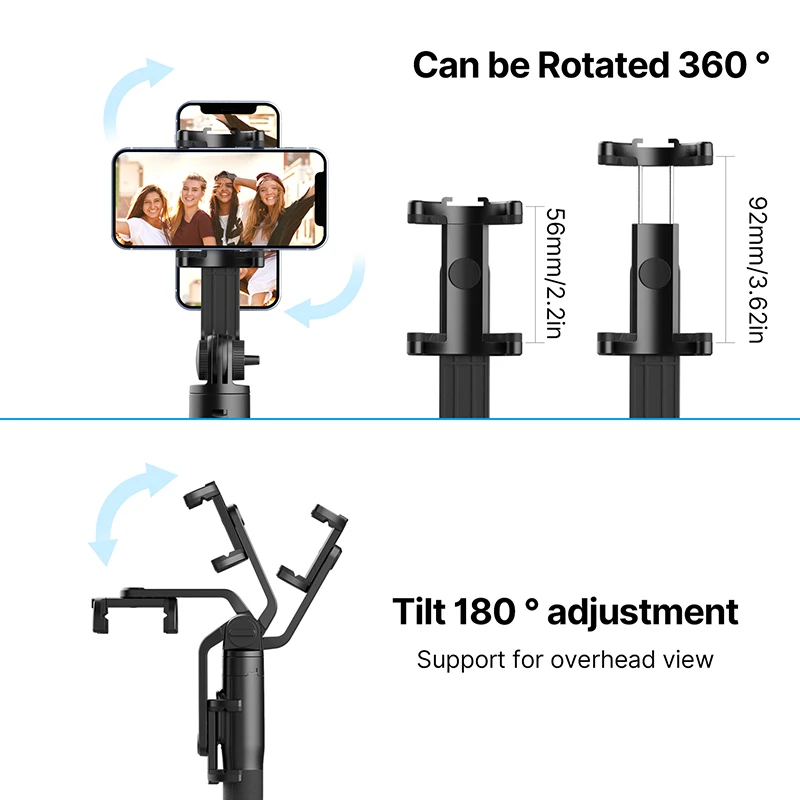 Ulanzi SK-03 1.5m Bluetooth bezdrátový selfie tyčinka stativ monopod pro smartphone Staň se profesionálem hrdina 12 11 10 9 8 insta360 X3 DSLR kamera