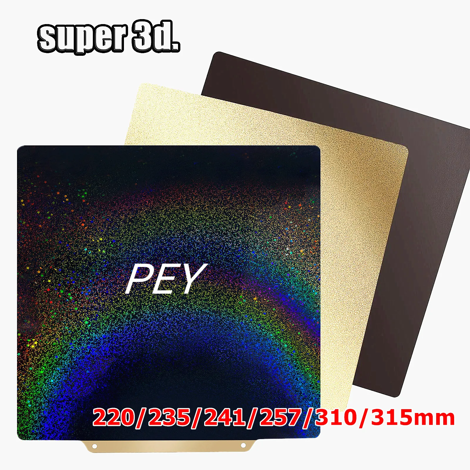 

310/235/257 мм PEY PEI сборная пластина для Ender 3 S1 Pro обновленная Магнитная PEY PEI лист для Ender 3 K1 Ender 5 CR10 P1P x1c K1 Max