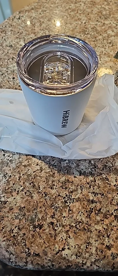 كوب حراري للقهوة بفلتر قابل للطي من HiBREW من الفولاذ المقاوم للصدأ