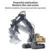 RC Excavator/Bulldozer 1/20 2.4GHz 11CH RC Construction Truck Engineering Vehicles with Light Music Christmas Gift Toys for Kids 4