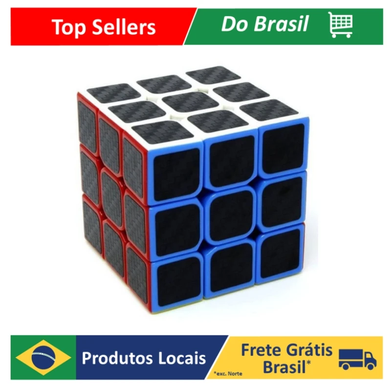 Cubo Mágico Profissional 3x3x3 – Black Carbon Edition