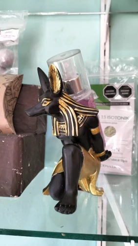 Divine Guardian: Resin Anubis Wine Rack for Unique Home Decor photo review