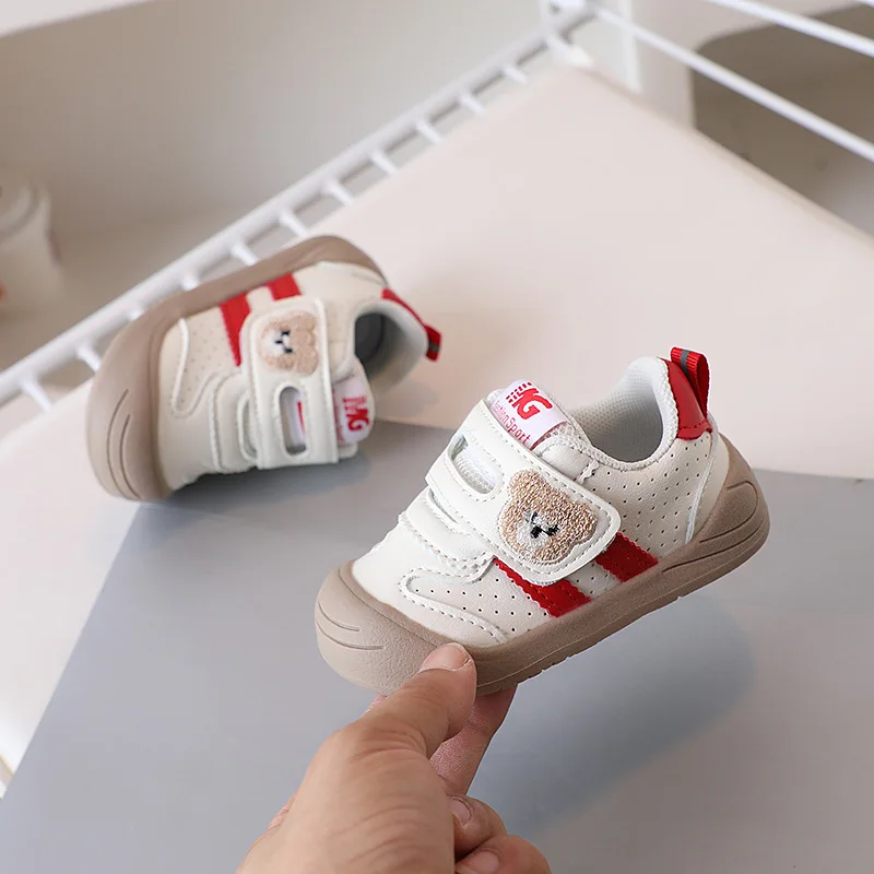 Fashion Toddler Shoes For Baby PU Leather Infant Girl's Sneakers Soft-soled Ergonomics Newborn Boy's Sport Shoes First Step 6
