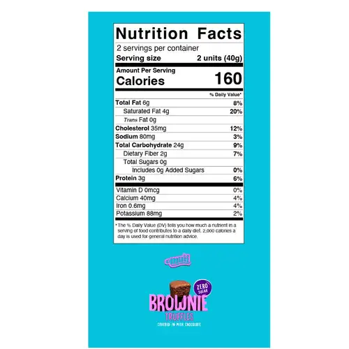 (10packs) Brownie truffles sugar free in bites 2.8oz - Image 4