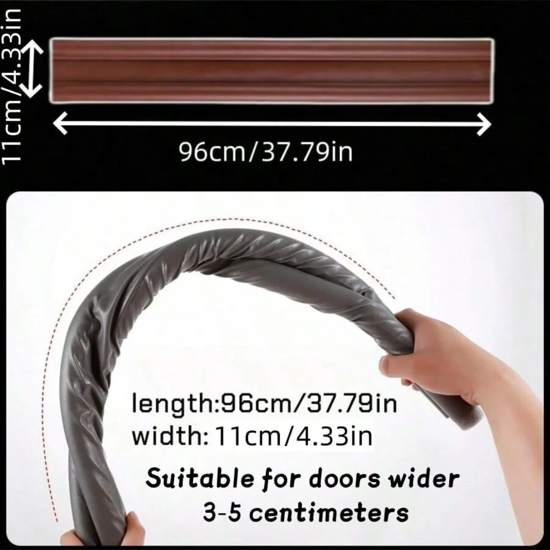 Universal Door Bottom Seal Strip - Soundproof Insulation and Draft Blocker, 96cm/37.79in