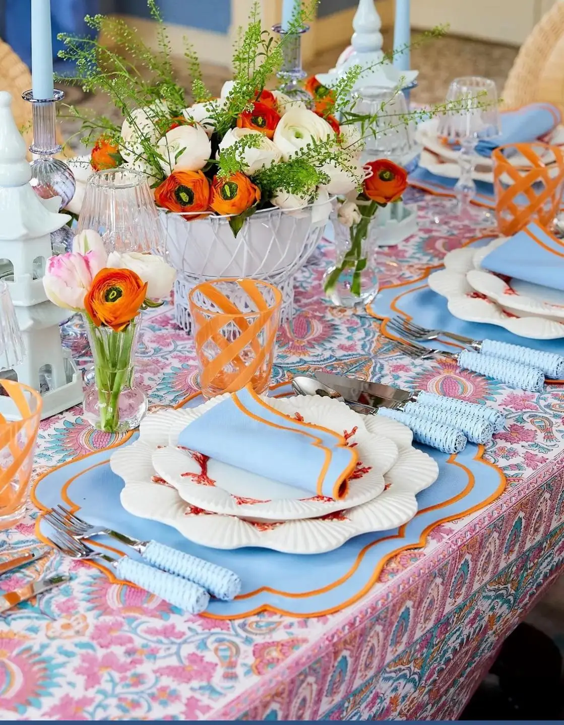BlueOrangePlacematsNapkins12personSet.jpeg