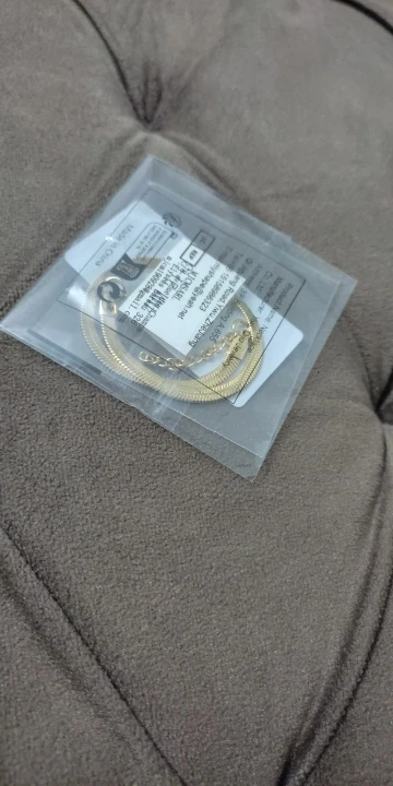 Simple Stainless Steel Gold Color Blade Chain Anklet photo review