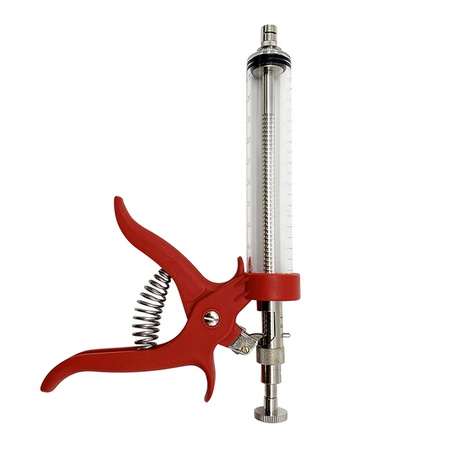 Siringa Veterinaria Regolabile E Continua | Iniettore Per Bestiame E Animali | Polipropilene Atossico