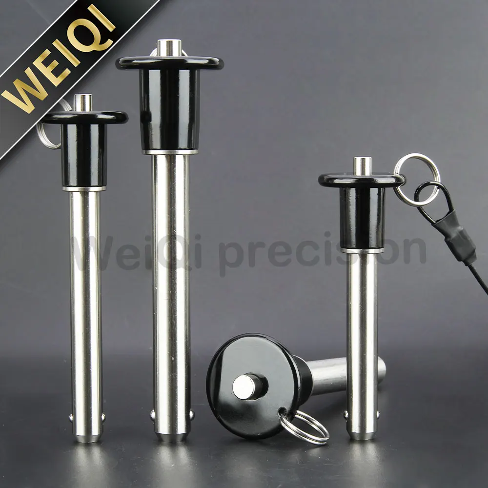 Stainless Steel Locating Pins SUS304 Quick Release Ball Lock Pin With Rope