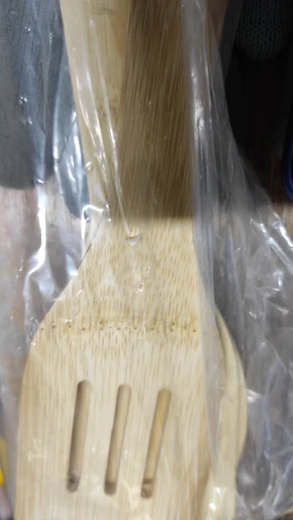 Alishan Cookware Set Bamboo Spatula Spoon Wholesale Non-stick Frying Pan Spatula Bamboo Spatula Cookware Laser photo review