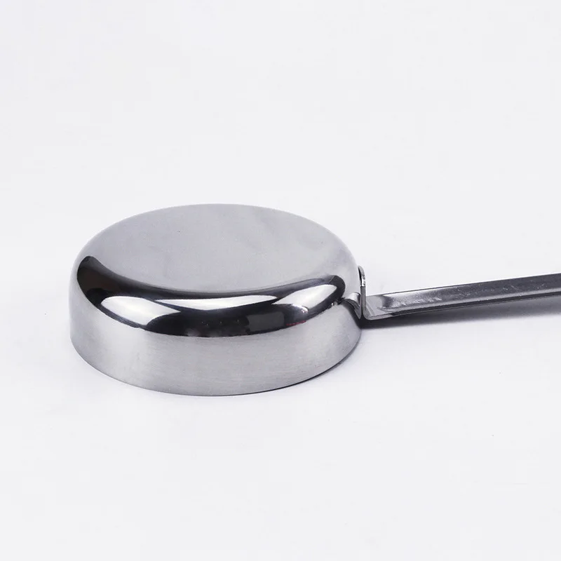 SHANGPEIXUAN Stainless Steel Pizza Sauce Spoon with Long Rubber Handle Anti-Hot Pizza Spread Ladle Measuring Spoon Tools