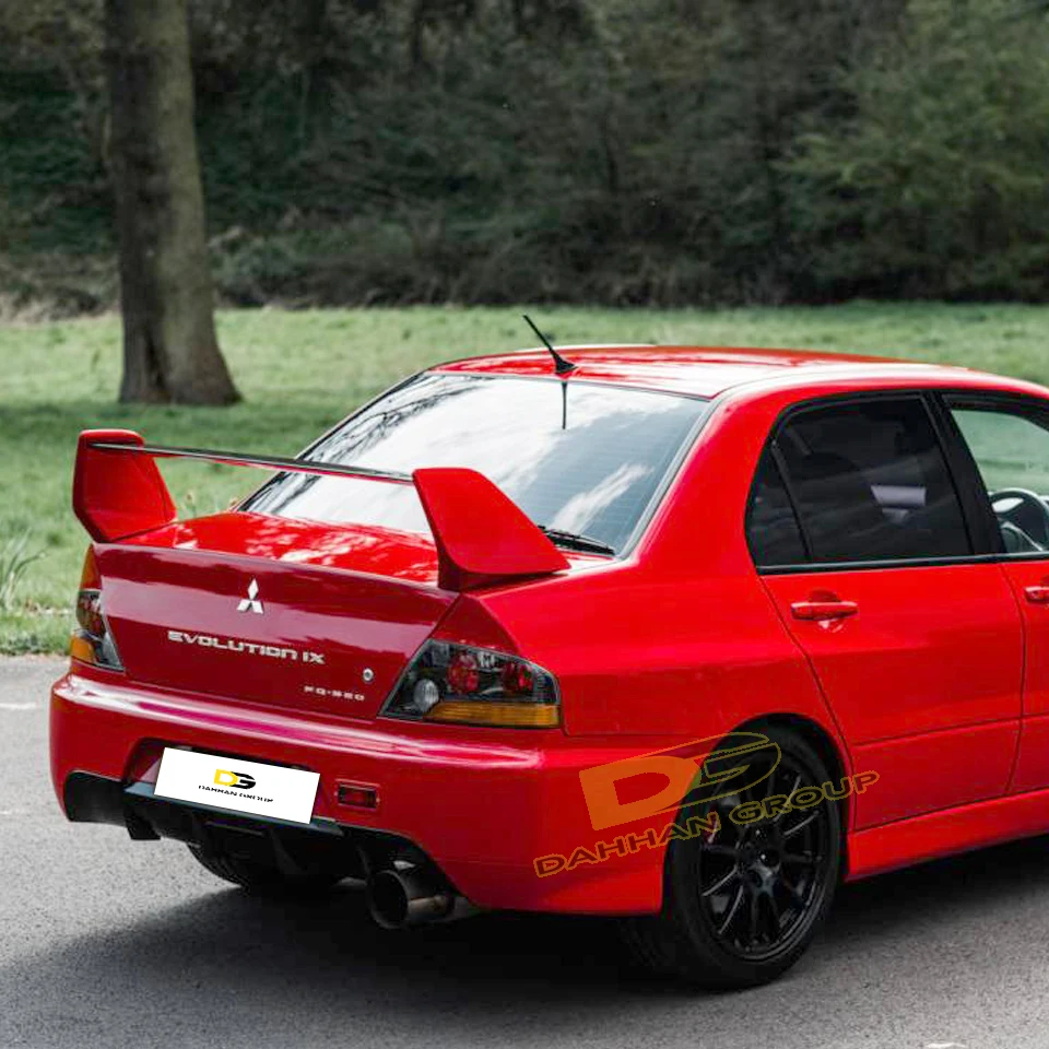 Mitsubishi Lancer Evolution EVO 7 8 9 MR Race Model posteriore tronco Spoiler Wing Lip Primer o colore verniciato fibra di vetro di alta qualità