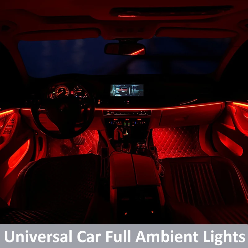 A80 Colorful Car Music Led Ambient Light Auto Lights Assembly for Car  Interior Decoratio Modified Car Men and Women - AliExpress