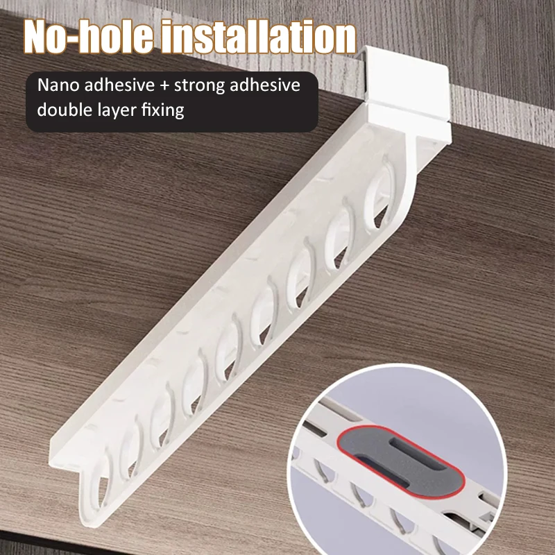 개폐식 바지 랙 옷장 상단 설치 캐비닛의 옷 주최자 옷 레일 랙 옷장 보관함 꺼내기