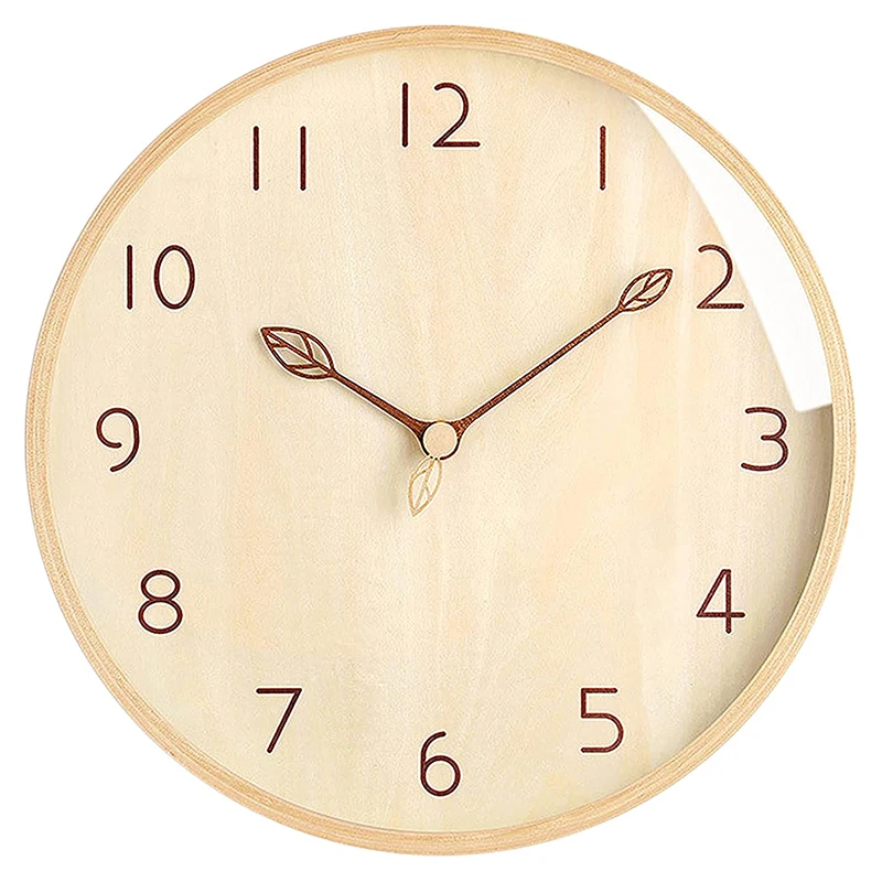 DIY Creative wall clock Wooden hands with SUN shaft Clock movement Walnut wood needle Quartz Clock replace part Accessories images - 6