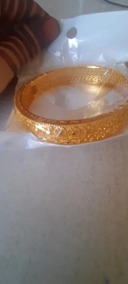24K Dubai Gold Color Bangles for Women photo review