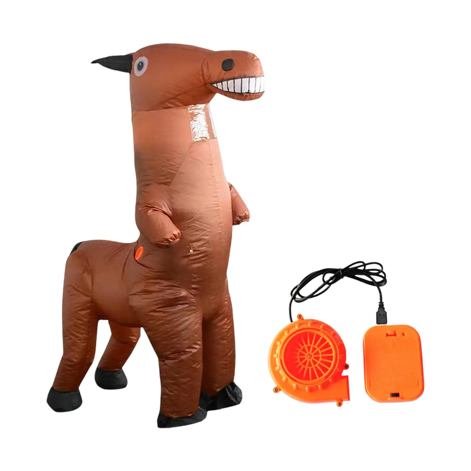 Inflatable Horse Rider Costume for Halloween Christmas Party Carnival Cosplay Parade