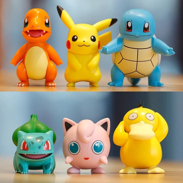 Ensemble de 6 figurines Pokemon 6-10cm, jouets en PVC, cadeau  d'anniversaire pour enfants - AliExpress