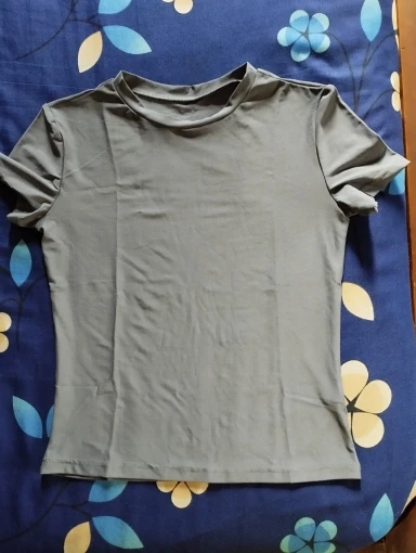 Luxe Polyester O-Neck Tee - Slim Fit Summer Essential photo review