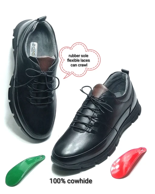 Chaussures orthopédiques noires chic pour hommes • Boutique orthopédique  (FR)