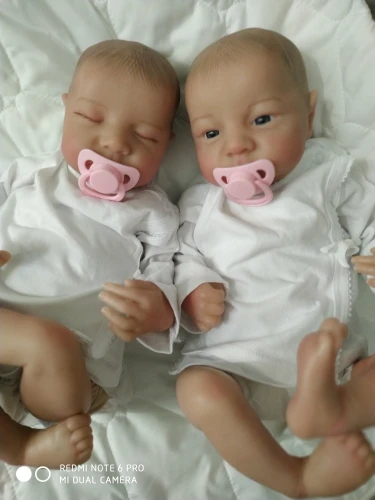 19Inch Already Painted Reborn Doll Kit Levi Awake 3D Painted Skin High Quality Unassembled Handmade Reborn Baby Doll Parts photo review