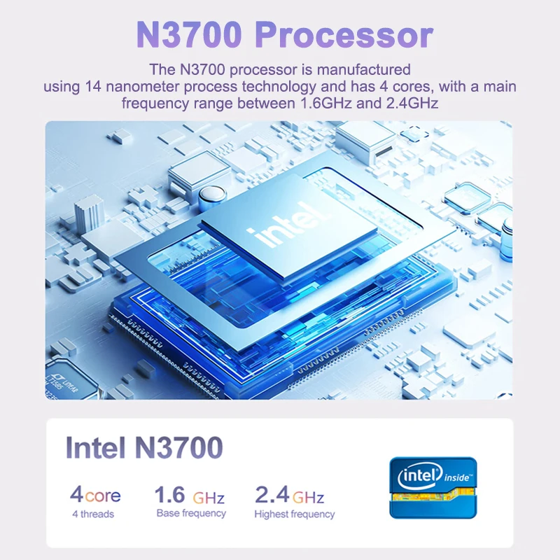 Notebook Laptop 15.6" 16GB RAM 2TB SSD Intel N3700 1920*1080 Display Gamer Office Study Computer PC Windows 11 Pro
