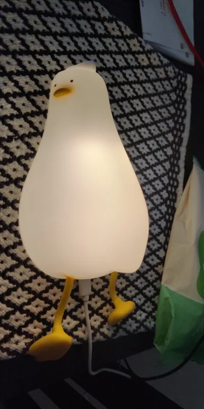 2022 LED Lying Flat Duck Silicone Night Light USB Charging Bedside with Sleep Night Light Pat Dimming Atmosphere Table Lamp Gift photo review