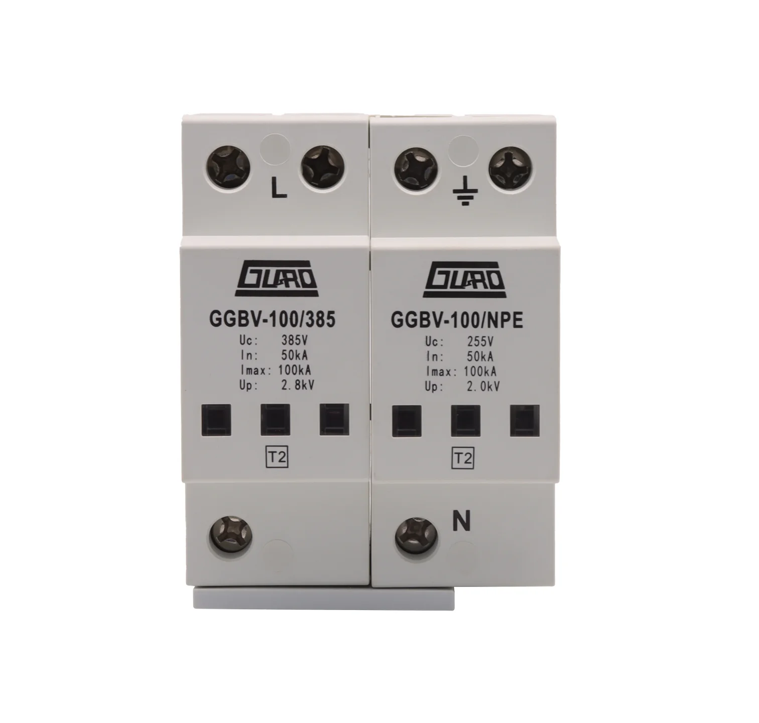 Industrial Low-Voltage Arrester Device 1P+NPE Power Surge Protective Device T2 SPD AC SPD 60KA Max 100KA