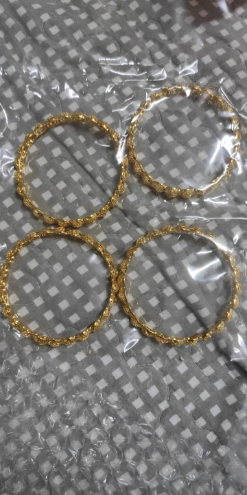 Dubai 24K Gold Color Bangles photo review