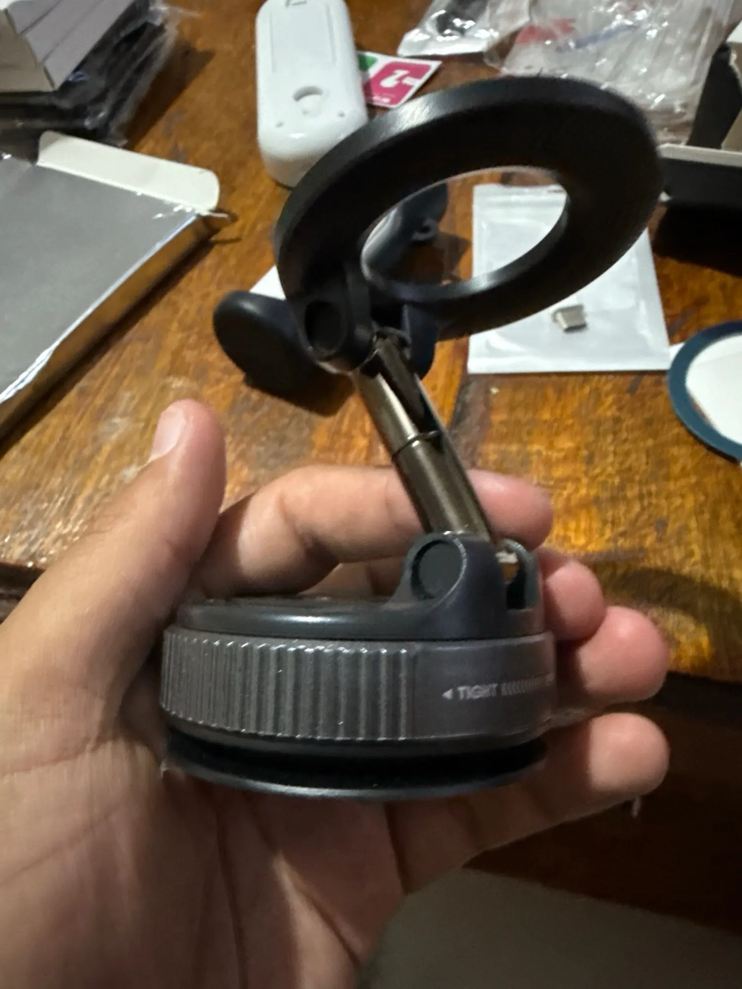 Magnetic Car Phone Holder 360° Rotation Folding With Vacuum Suction Cup For iPhone 12-16 Series Car/Gym/Driving Phone Holder photo review