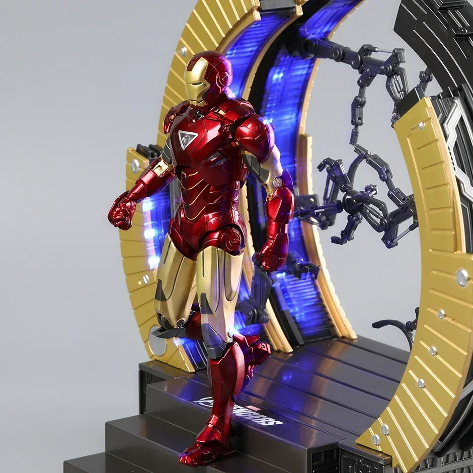 Zd toysアイアンマンmk6アクションフィギュア、mk4、スーツアップ