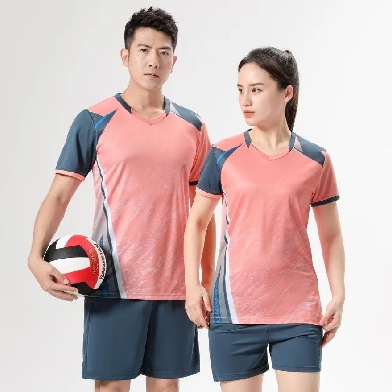 Sports Suits Tennis Shirt Shorts For Men Women Unisex Set Volleyball Badminton Fitness Couple Sportwear Quick Dry