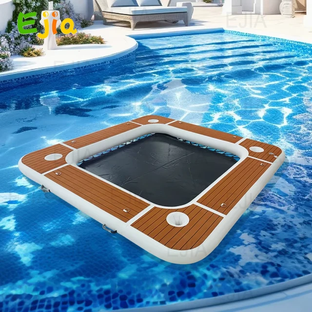 Floating Dock Inflatable Yacht Water Pool Inflatable Floating Ocean Sea ...