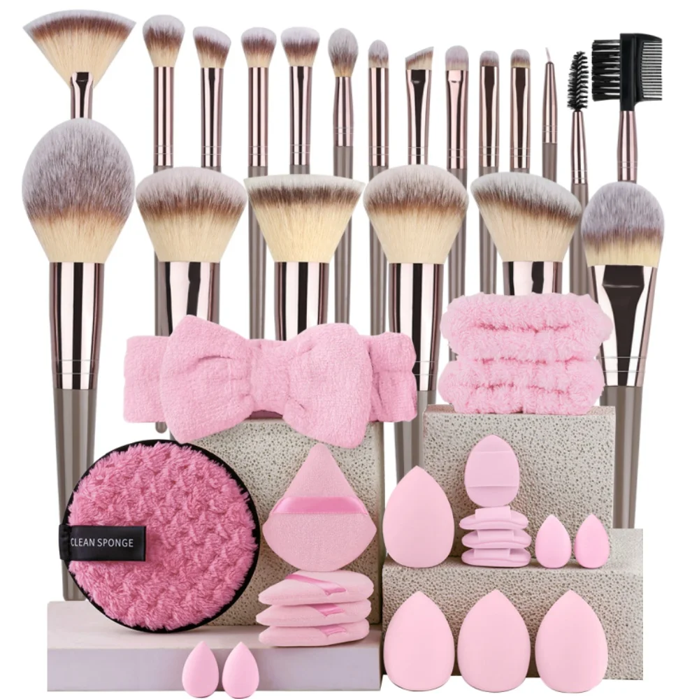 Luxury Soft Fluffy Cosmetic Brush Set for Effortless Beauty