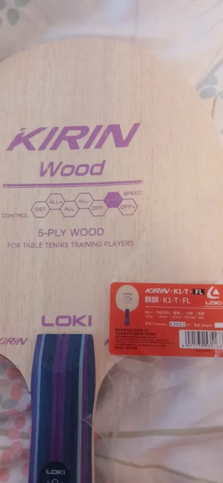 Loki Kirin K3 Lâmina Tênis de Mesa 5 Madeira 2 Carbono