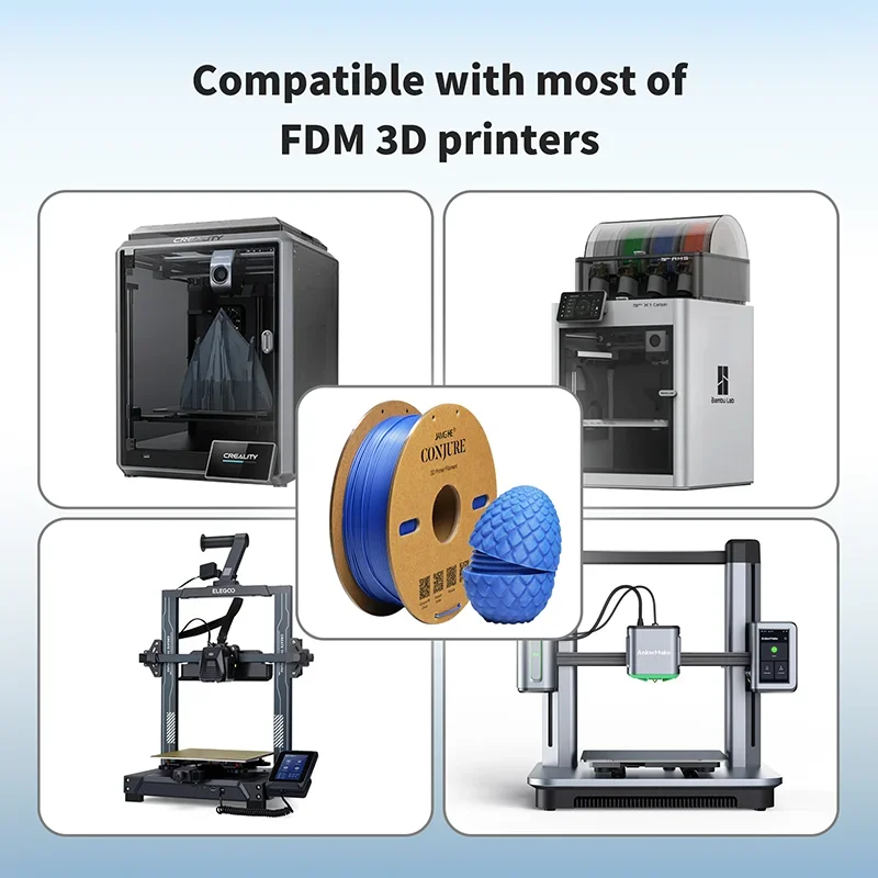 클리어 아웃 FDM 컨쥬어 필라멘트, 고속 GPLA, 1.75mm 치수 정확도, 3D 프린터 재료용 낮은 수축
