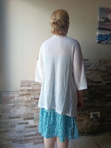 Luxe Waffle Knit Batwing Cardigan - Cozy Oversized Style photo review