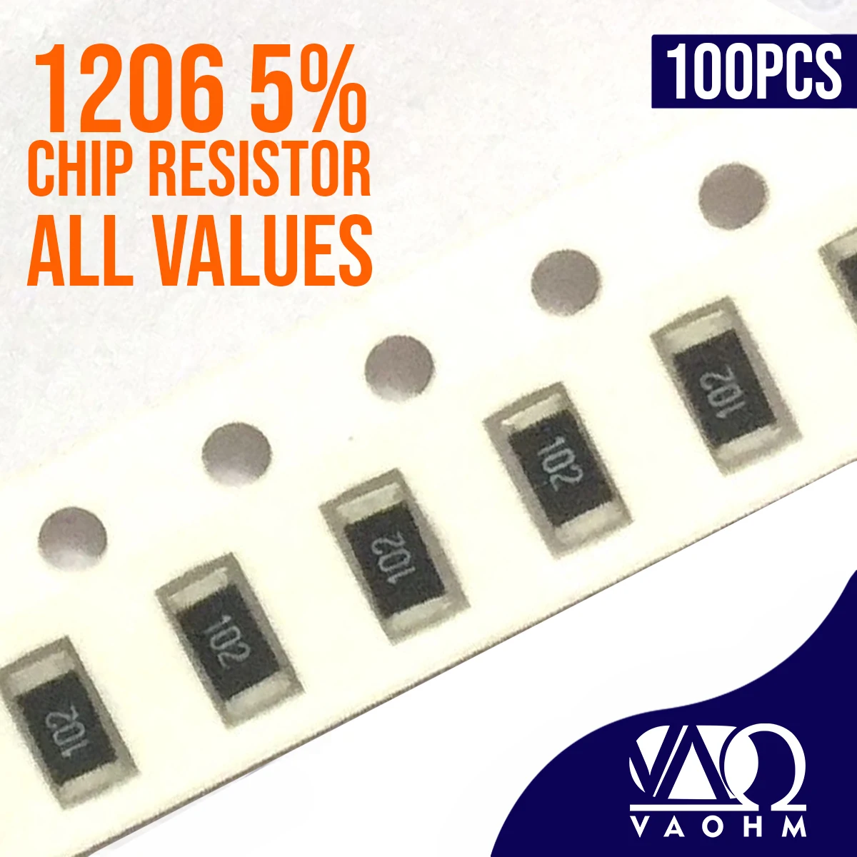 100PCS 1206 5% SMD Chip Resistor