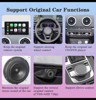 Wireless CarPlay Android Auto Decoder for Audi A3 A4 A5 Q7 8V Q2 8P 2013-2018 MIB MIB2 With BT MirrorLink AirPlay GPS Car Module 4